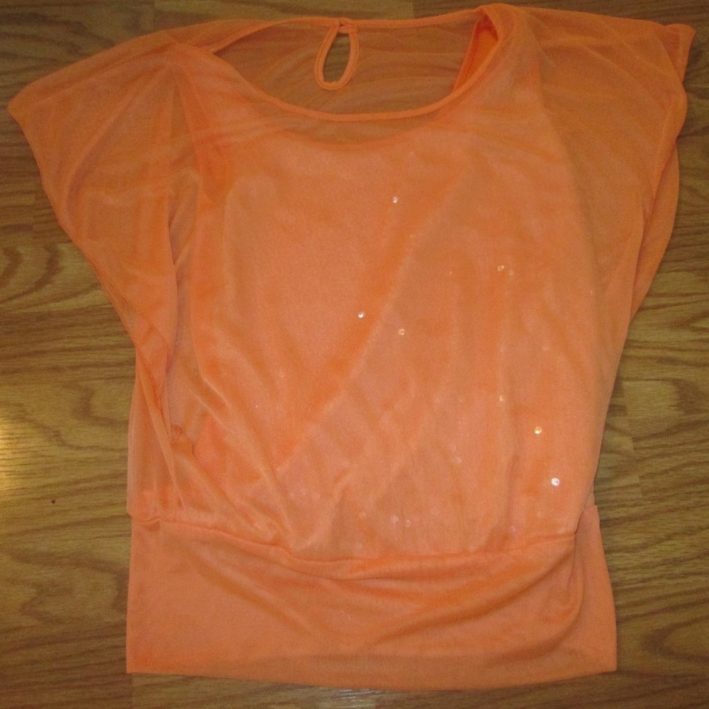 4/$40 Studio Y Size S bright orange top